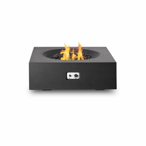PyroMania Fire - Tao Square Concrete Fire Pit Tableportable outdoor fire pit with lid