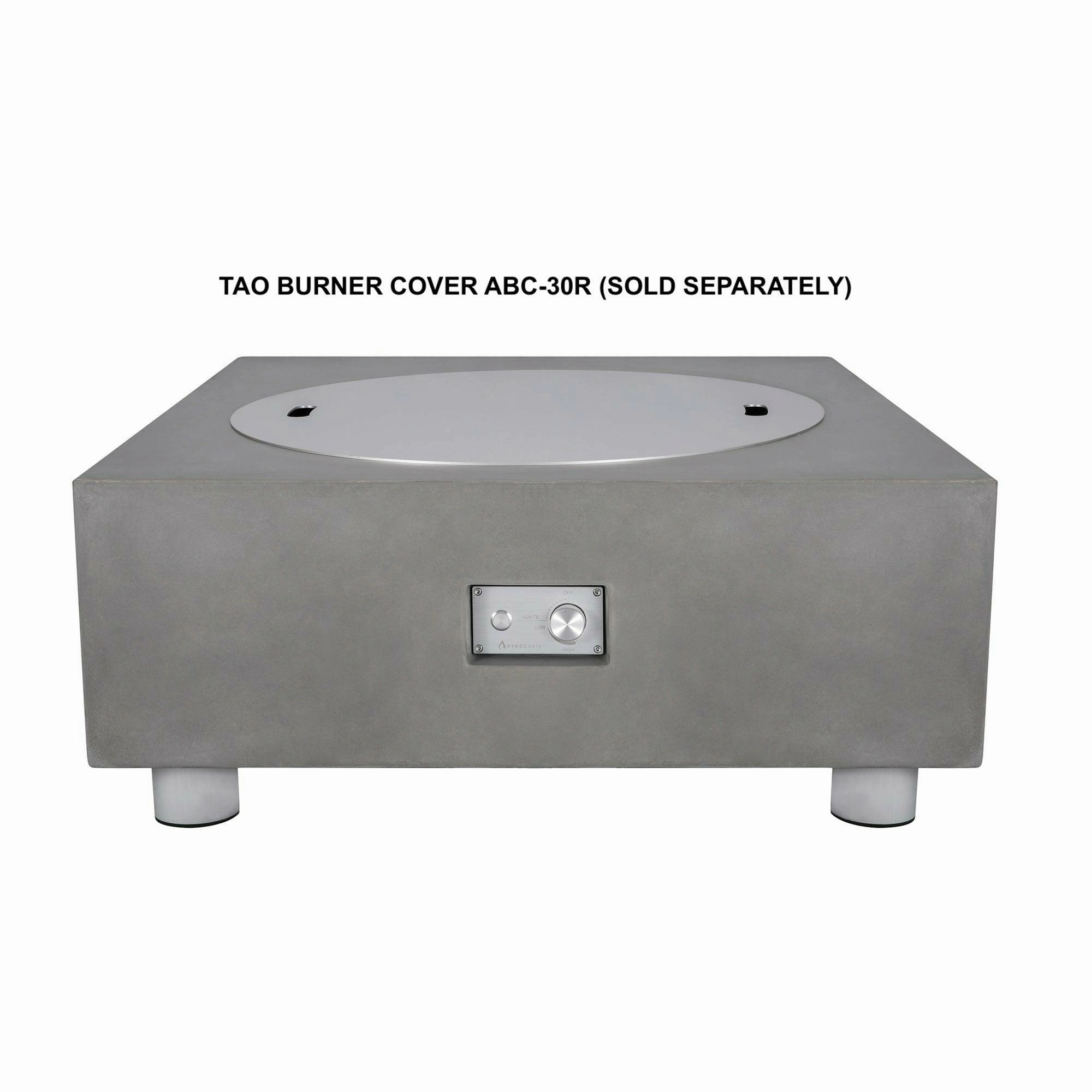 PyroMania Fire - Tao Square Concrete Fire Pit Table