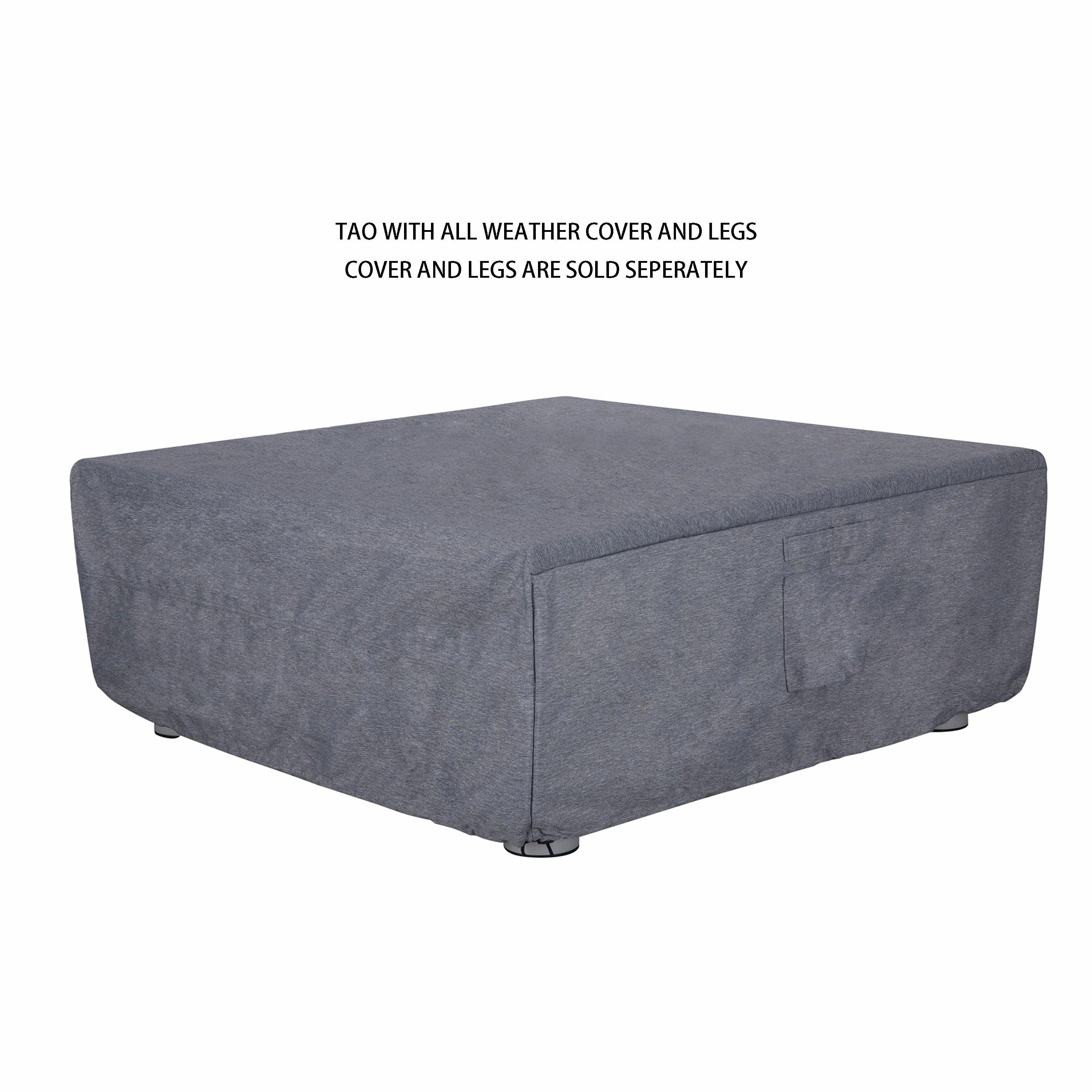 PyroMania Fire - Tao Square Concrete Fire Pit Table