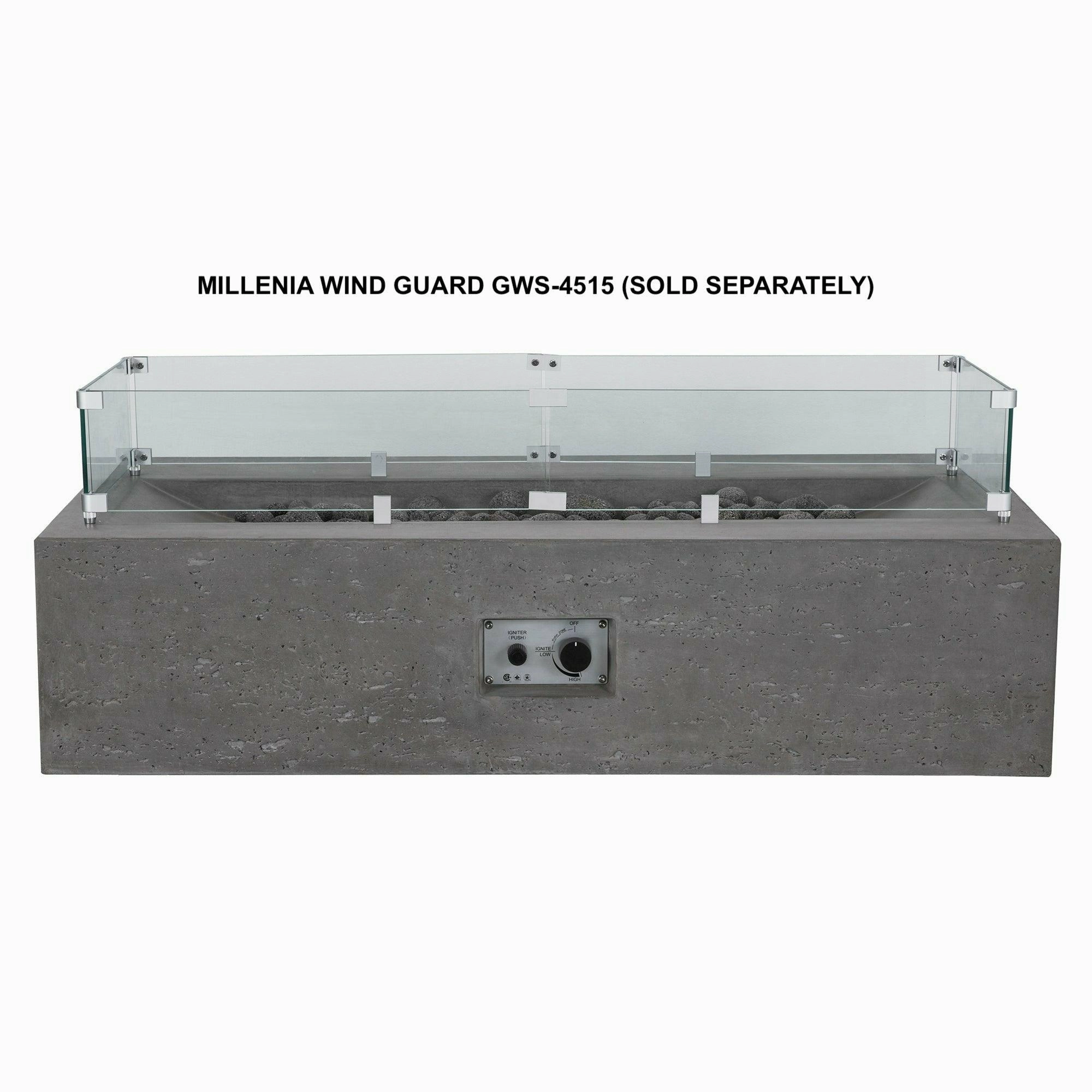 PyroMania Fire - Wind Guard for Millenia Fire TableSpark screen for fire pit