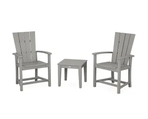 Quattro 3-Piece Upright Adirondack Chair Setoutdoor patio dining furniture set