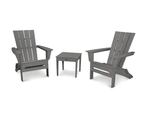 Quattro Folding Chair 3-Piece Adirondack Setoutdoor patio dining furniture set