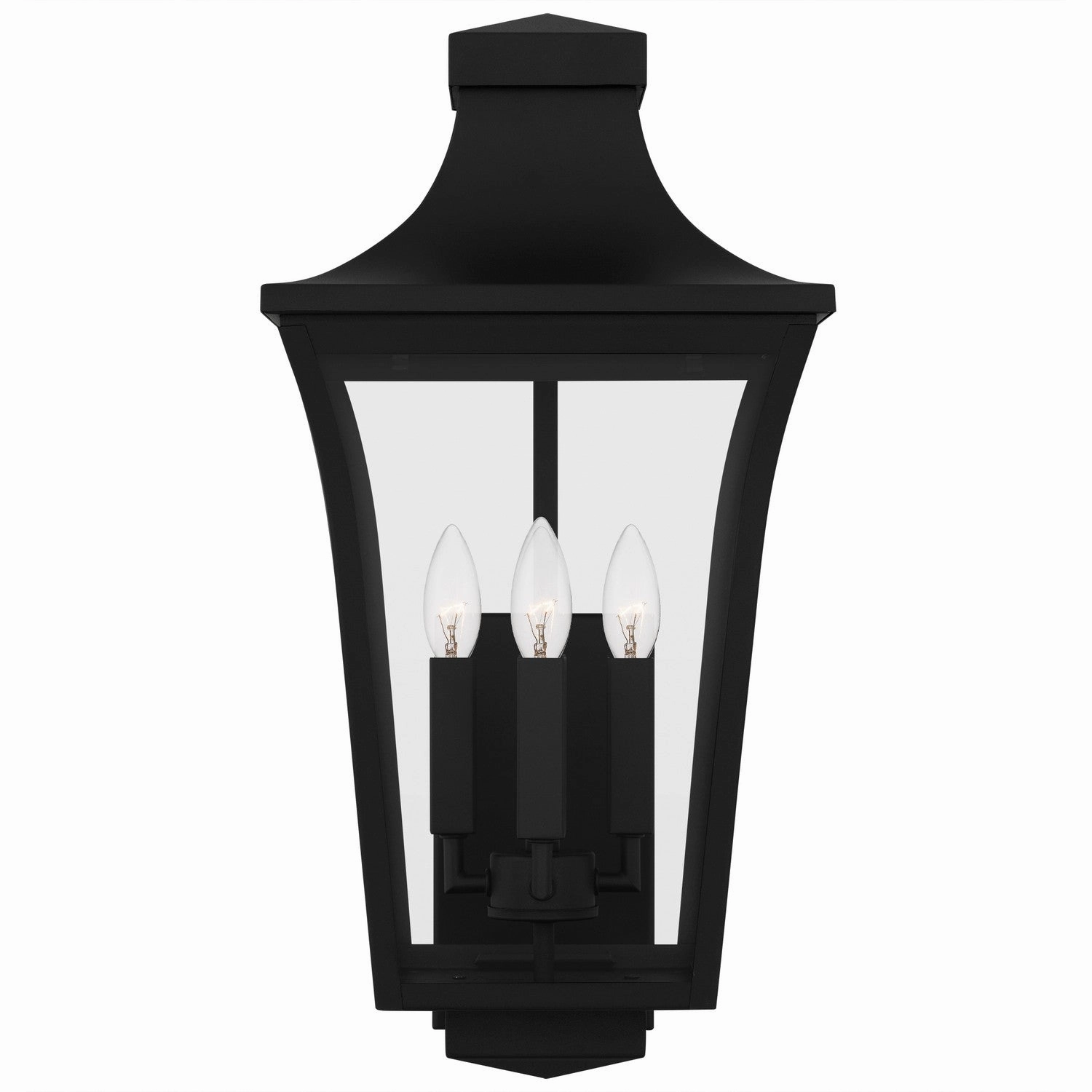 Quentin Four Light Outdoor Wall Lantern Earth Black