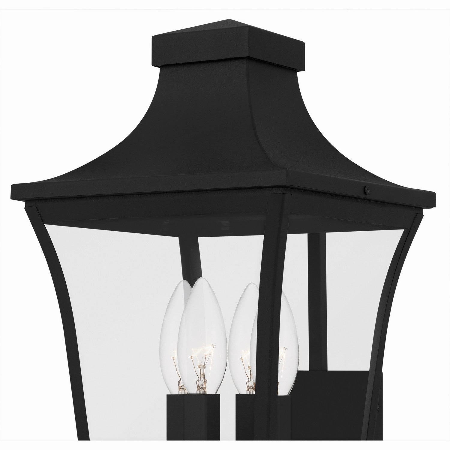 Quentin Four Light Outdoor Wall Lantern Earth Black