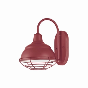 R Series One Light Wall Bracket Satin RedOutdoor wall sconces with motion sensor