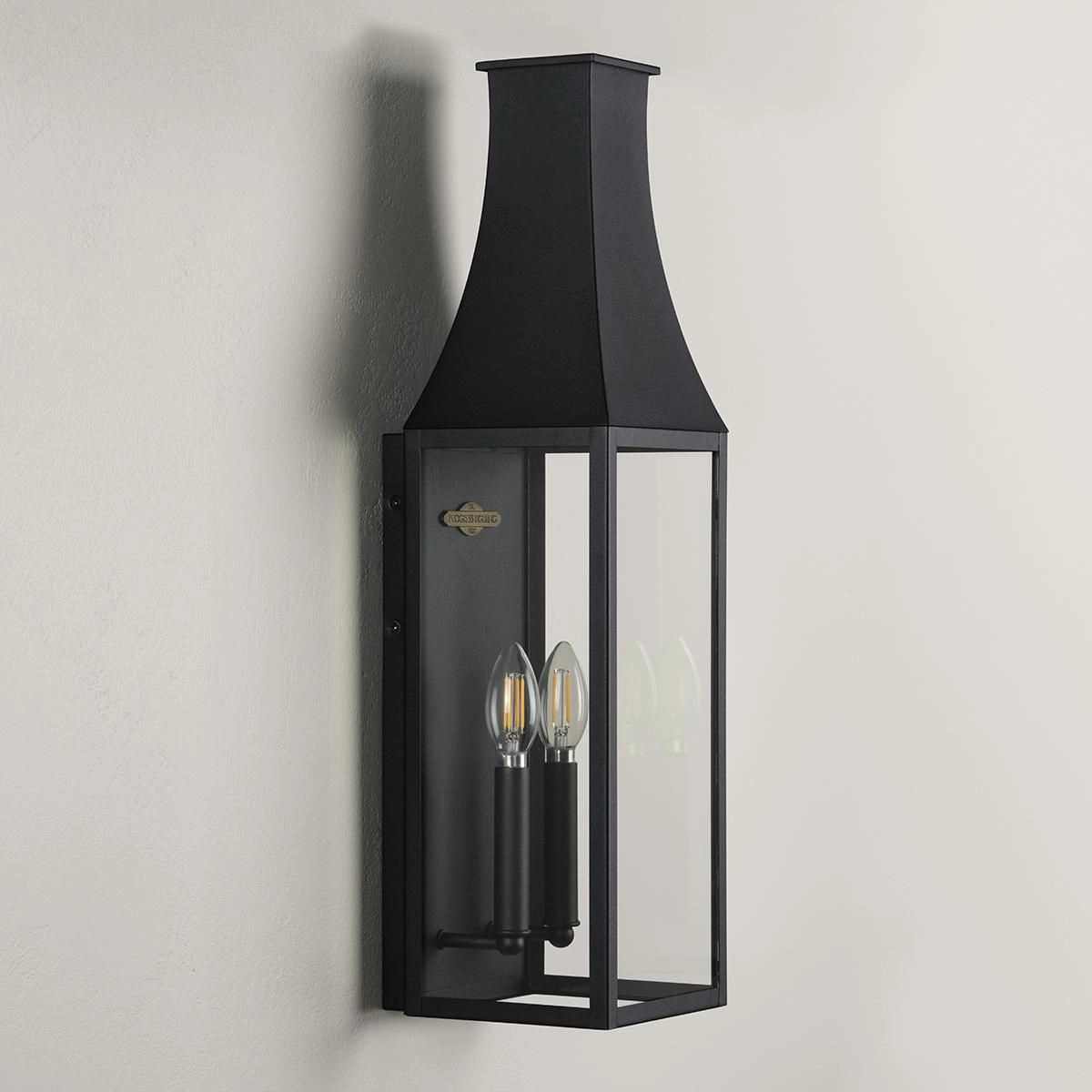 Radcliffe Two Light Outdoor Wall Lantern Black