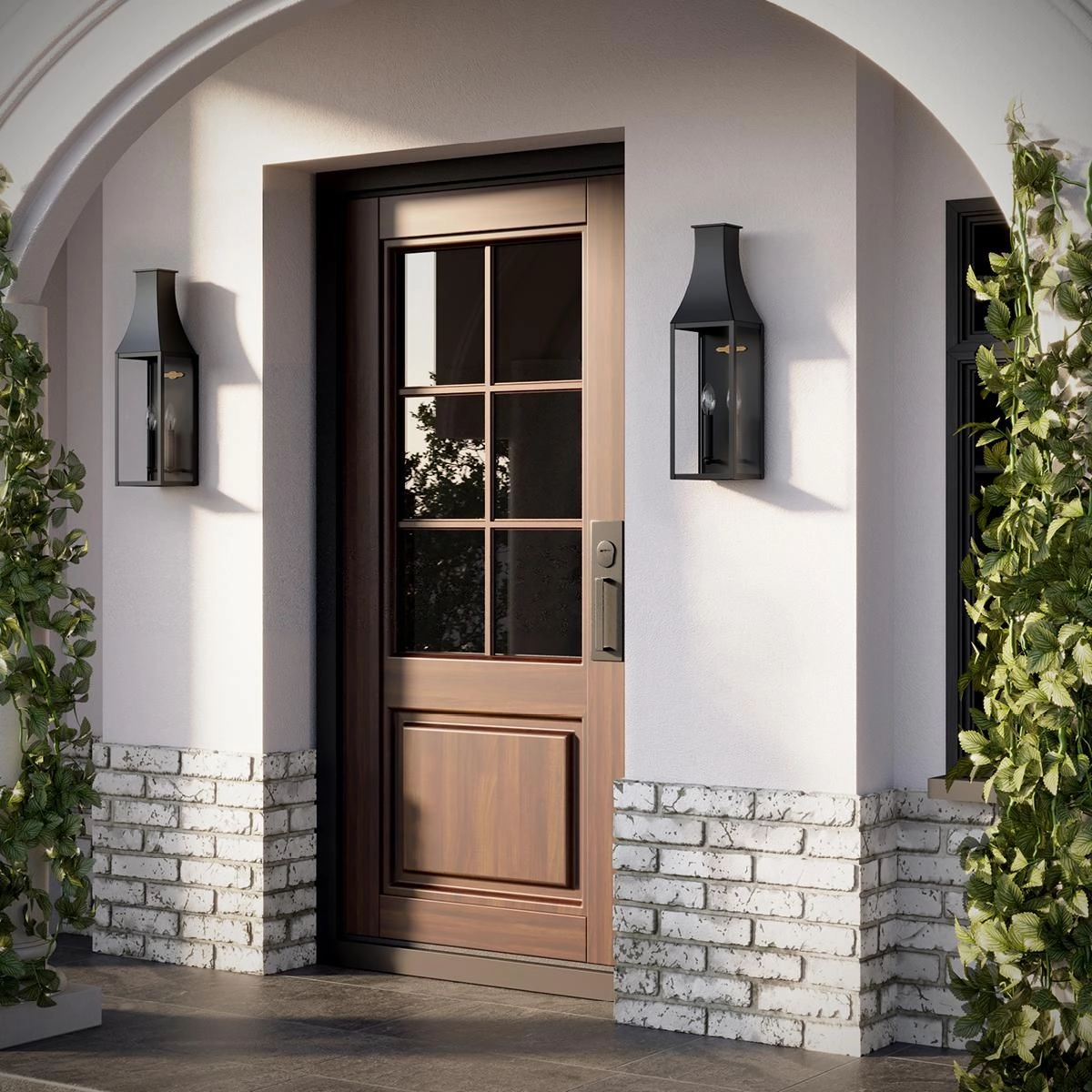 Radcliffe Two Light Outdoor Wall Lantern Black