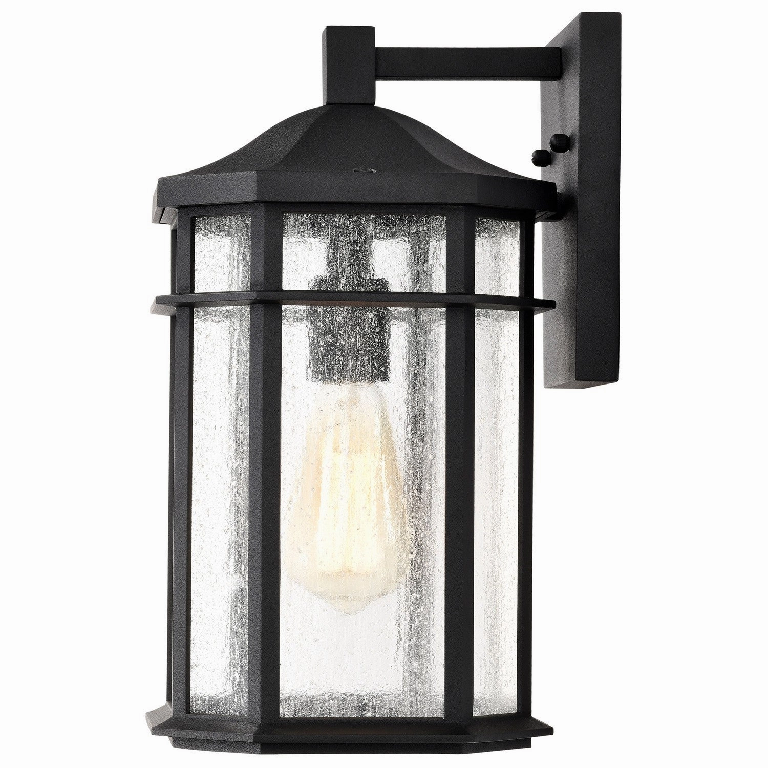 Raiden One Light Outdoor Wall Lantern Matte Black