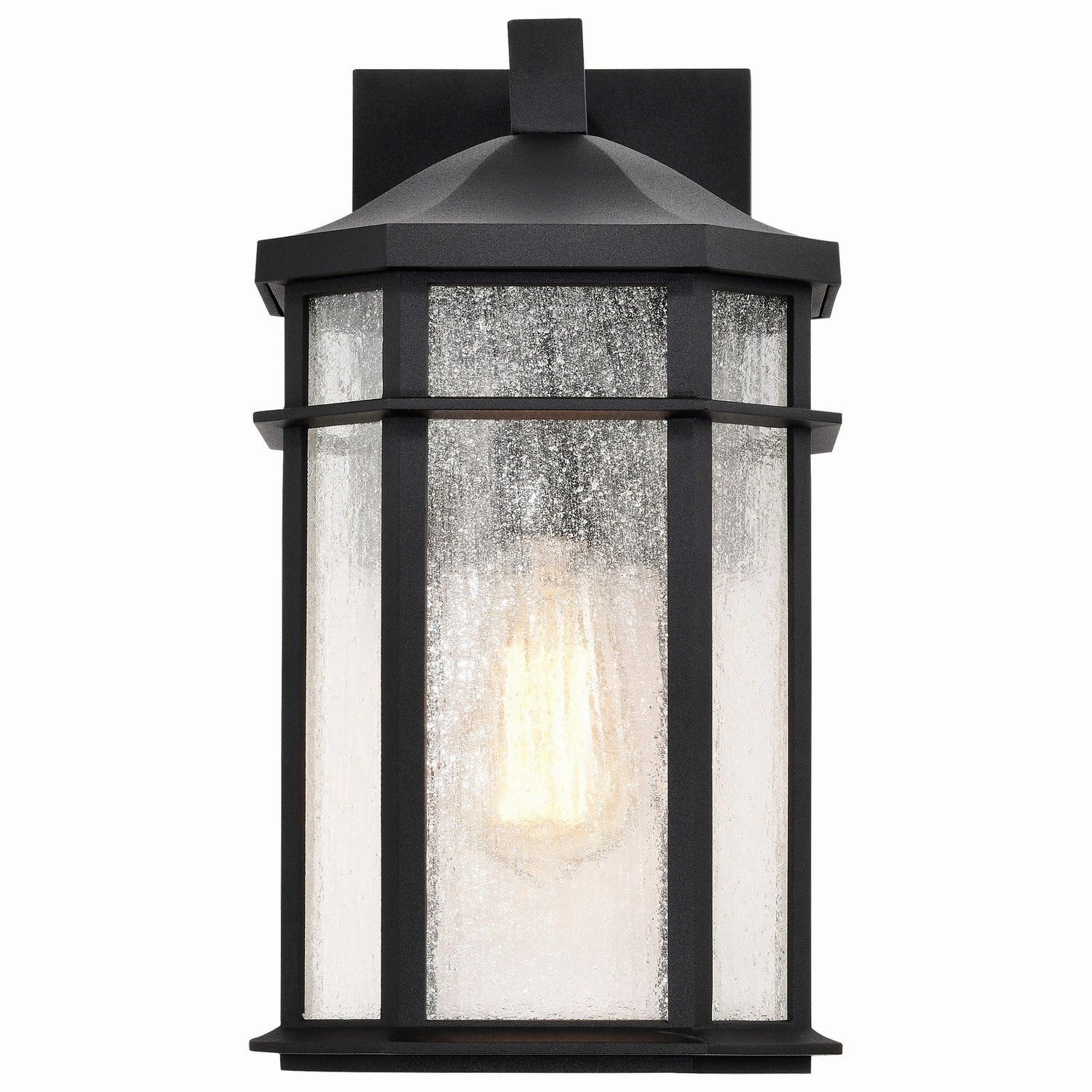 Raiden One Light Outdoor Wall Lantern Matte Black