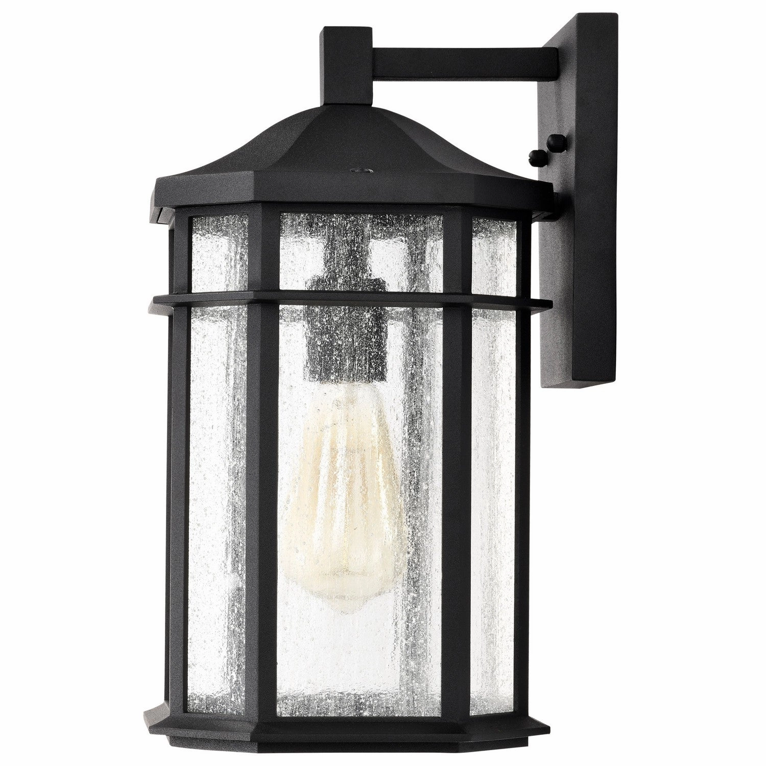 Raiden One Light Outdoor Wall Lantern Matte Black