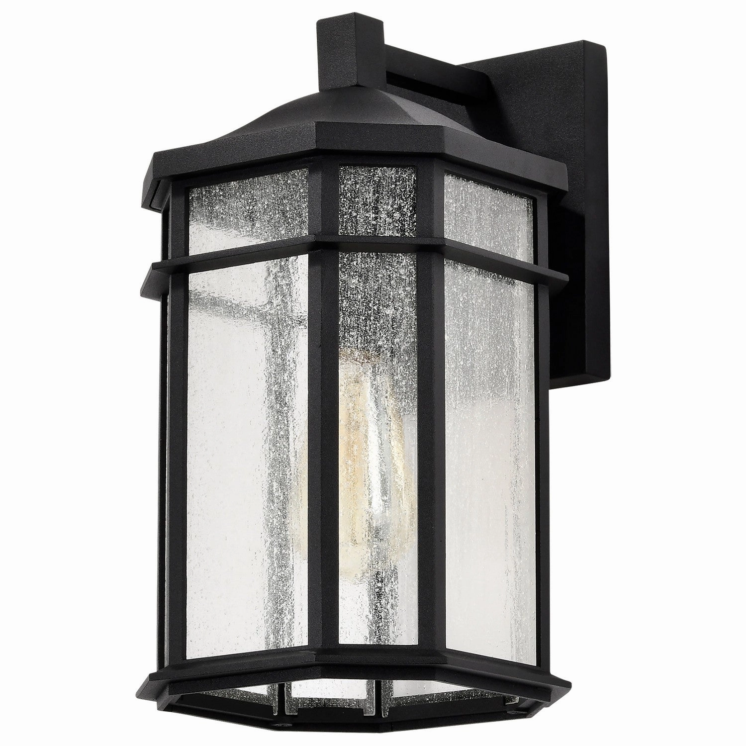 Raiden One Light Outdoor Wall Lantern Matte Black
