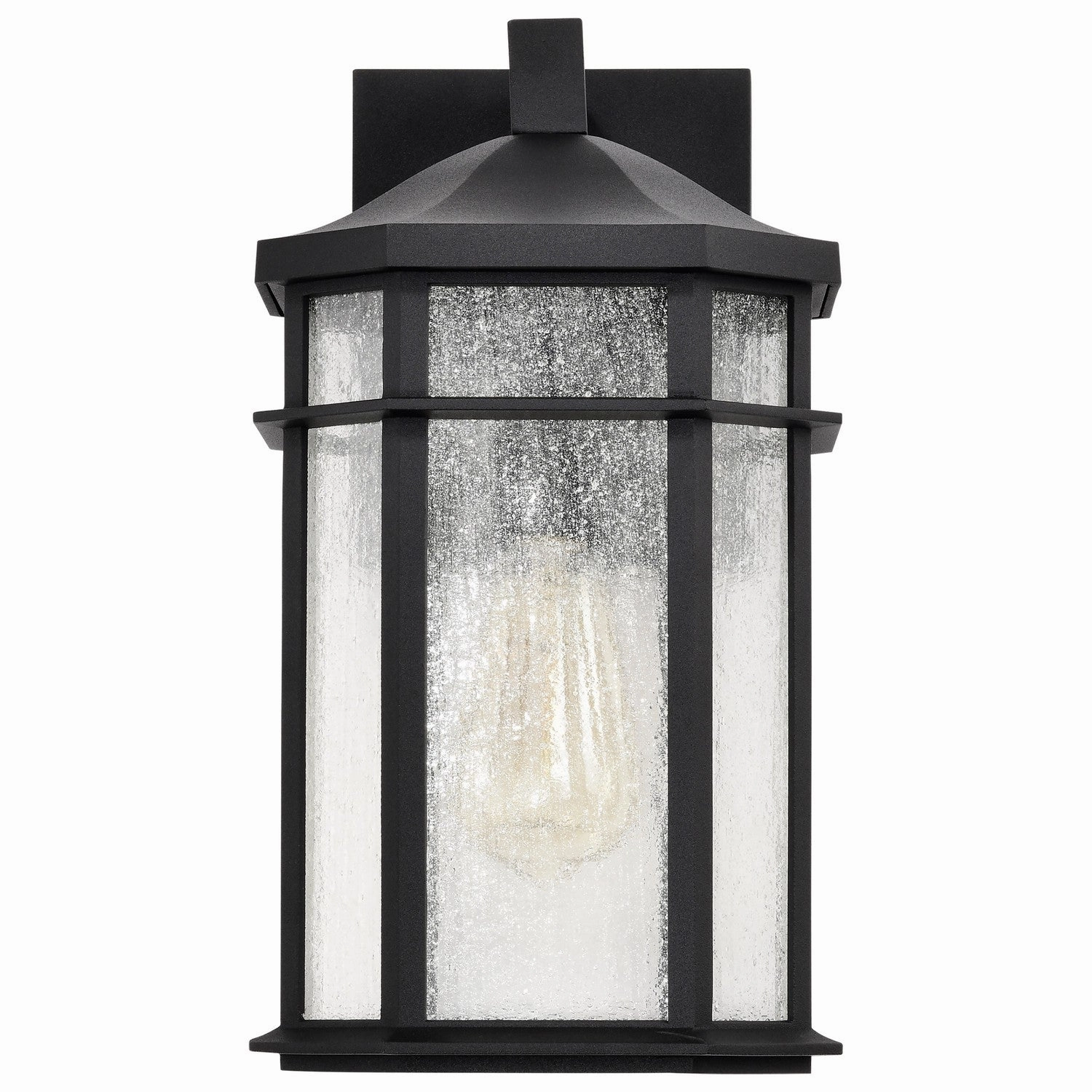 Raiden One Light Outdoor Wall Lantern Matte Black