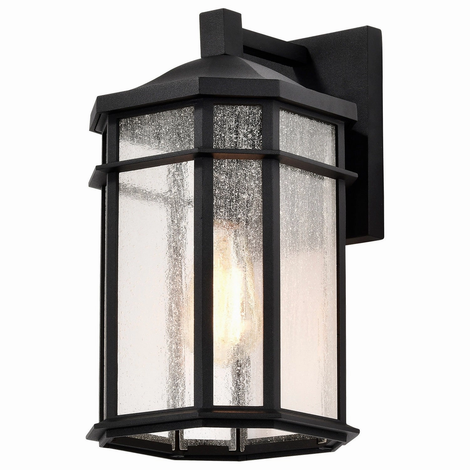 Raiden One Light Outdoor Wall Lantern Matte BlackOutdoor wall sconces with motion sensor