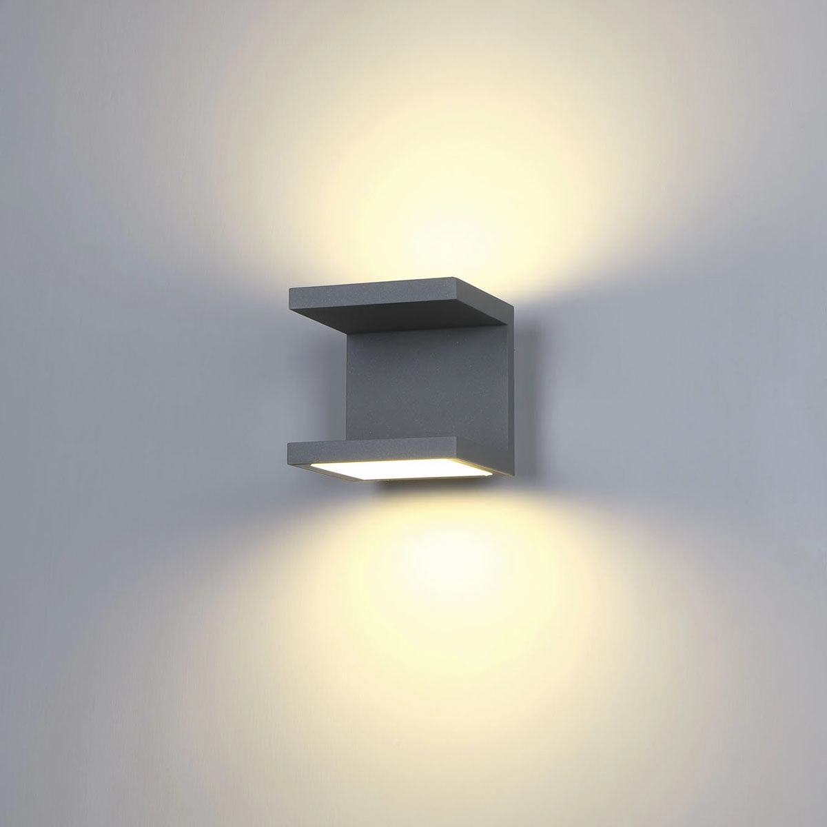 Rail LED Outdoor Wall Mount Graphite Grey
