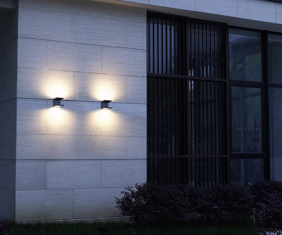 Rail LED Outdoor Wall Mount Graphite Grey