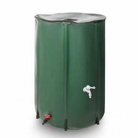 Rain Barrel Water Collector Rainwater Storage Container 100 Gallon, Green ergonomic garden hand tools for seniors