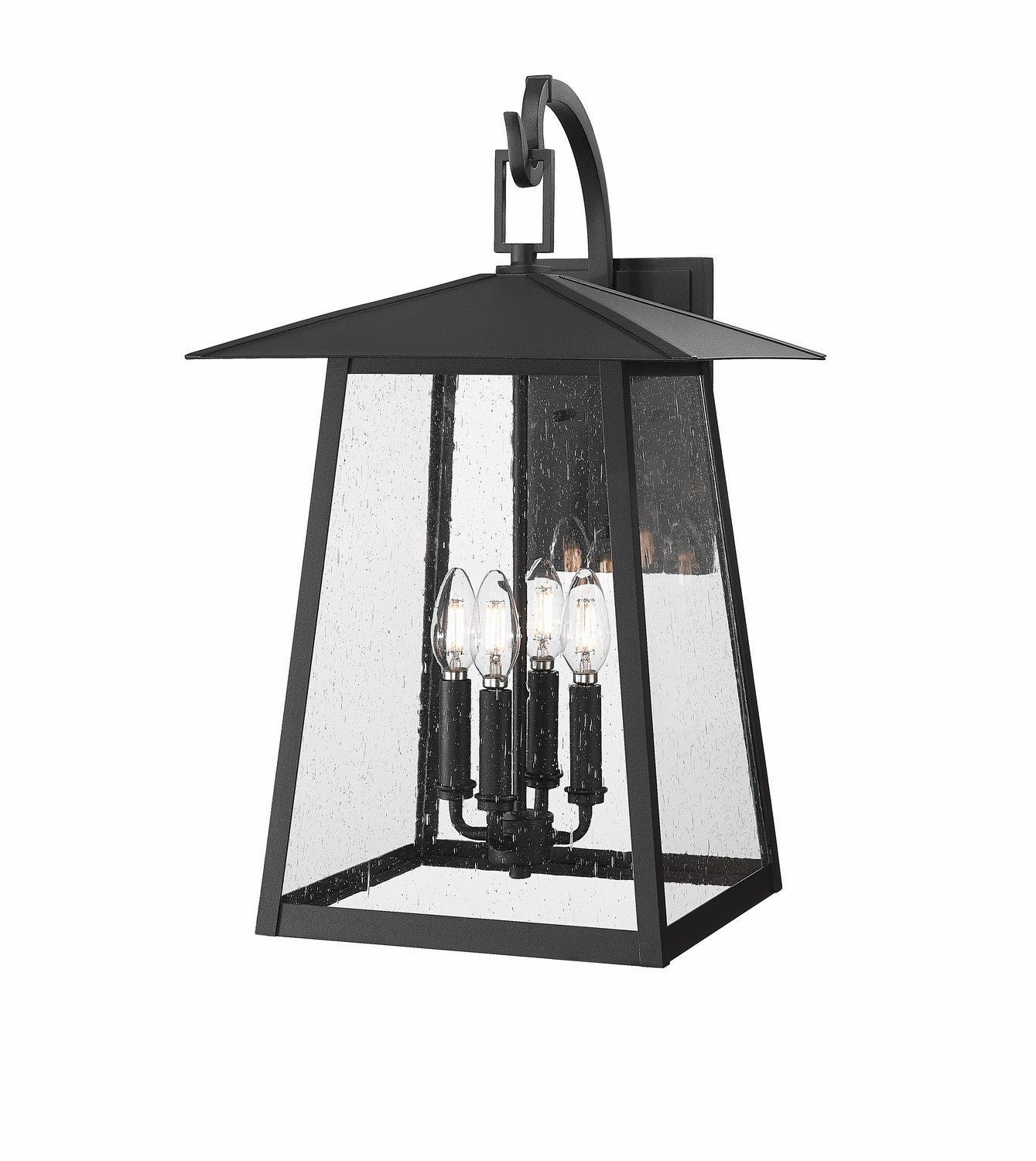 Rainer Four Light Outdoor Wall Light BlackOutdoor wall sconces with motion sensor