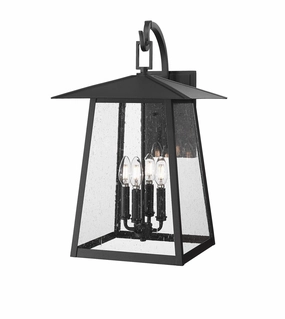Rainer Four Light Outdoor Wall Light BlackOutdoor wall sconces with motion sensor