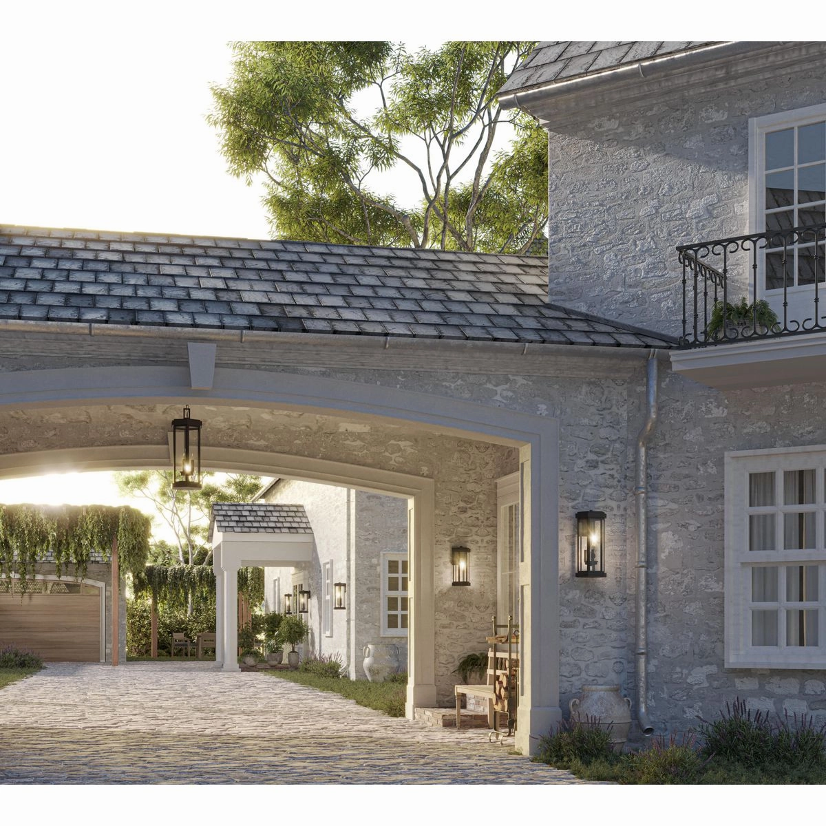 Ramsey 3-Light Outdoor Wall Light