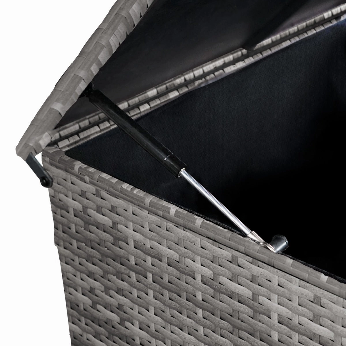 Rattan Cushion Storage Box 582L - Grey