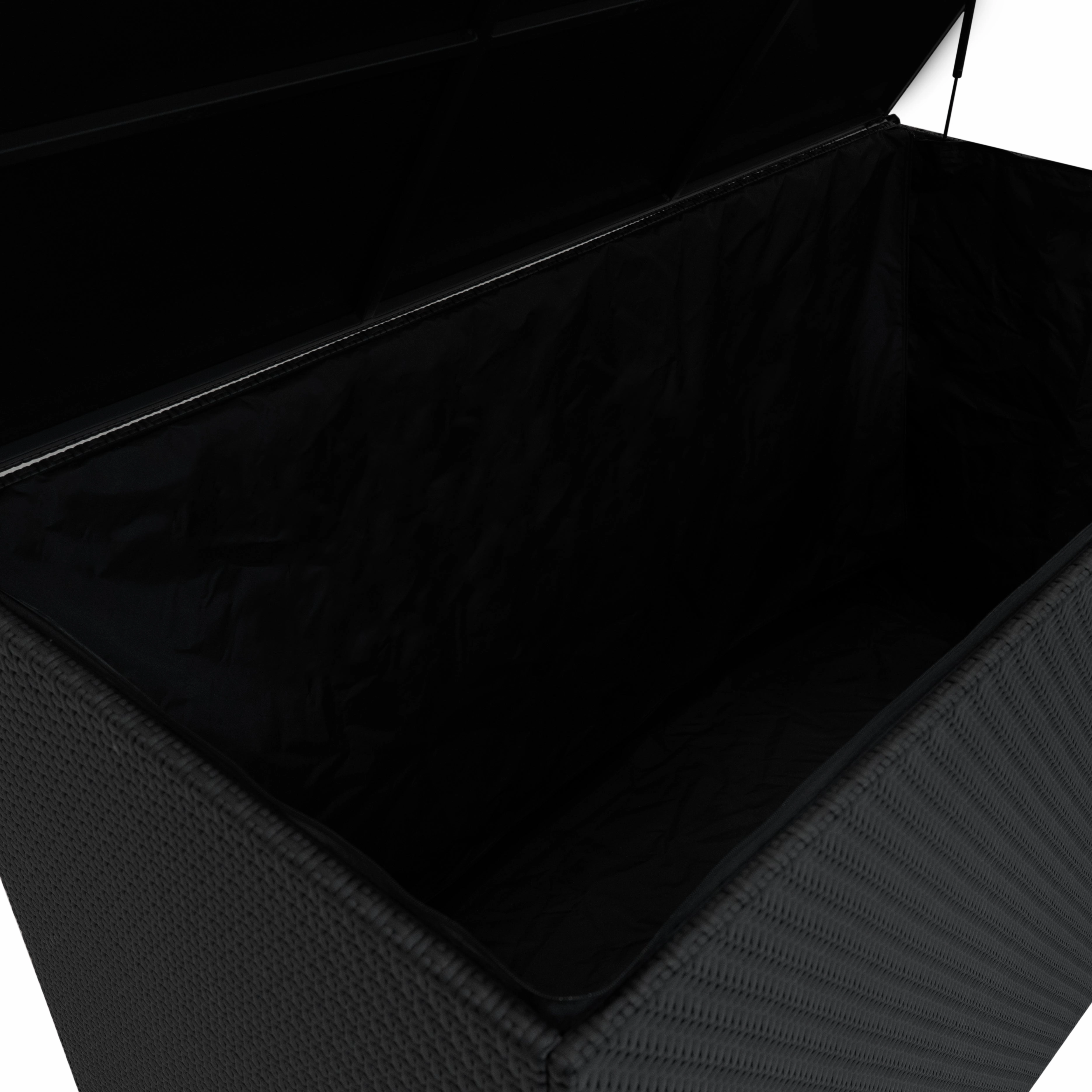 Rattan Cushion Storage Box 996L - Black