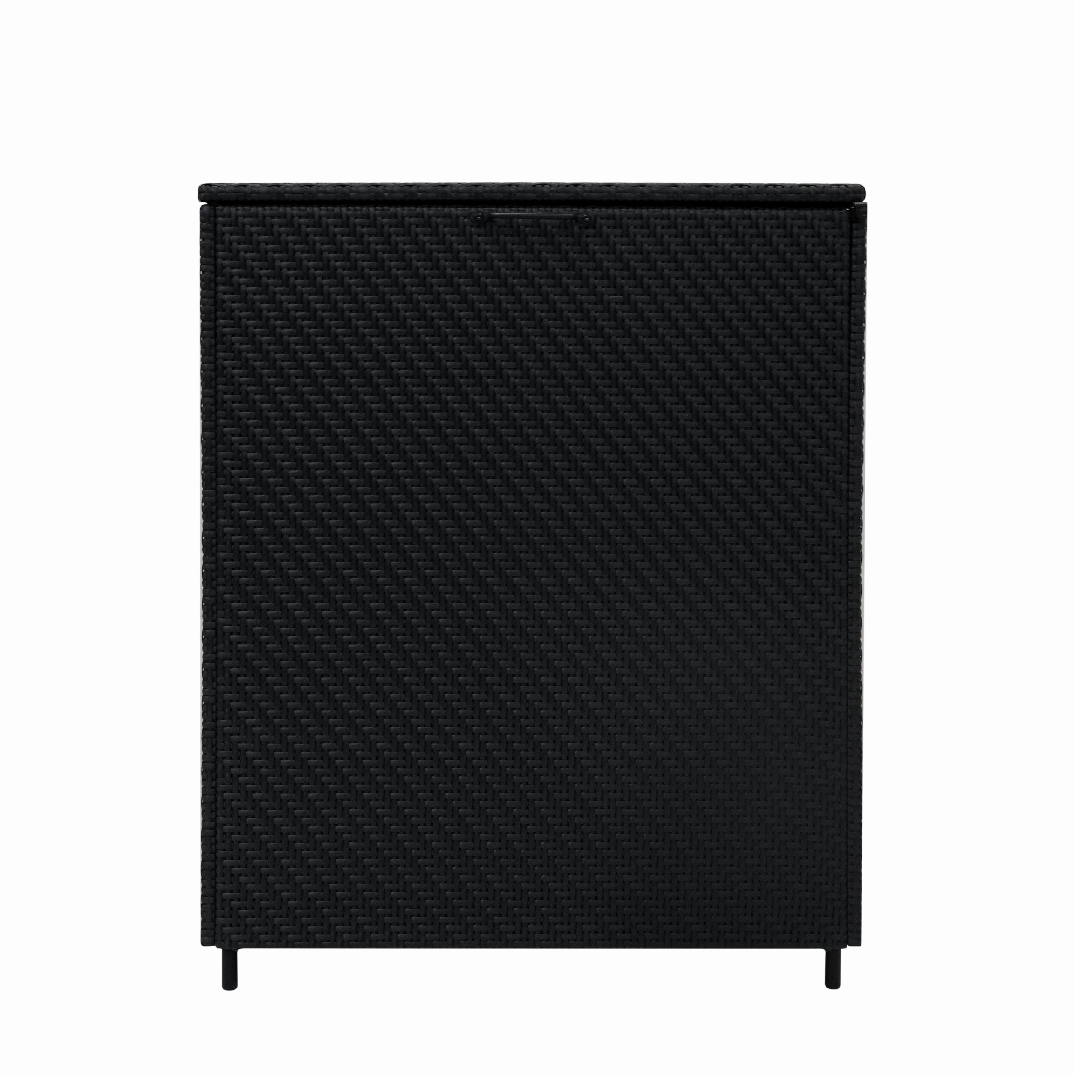Rattan Cushion Storage Box 996L - Black