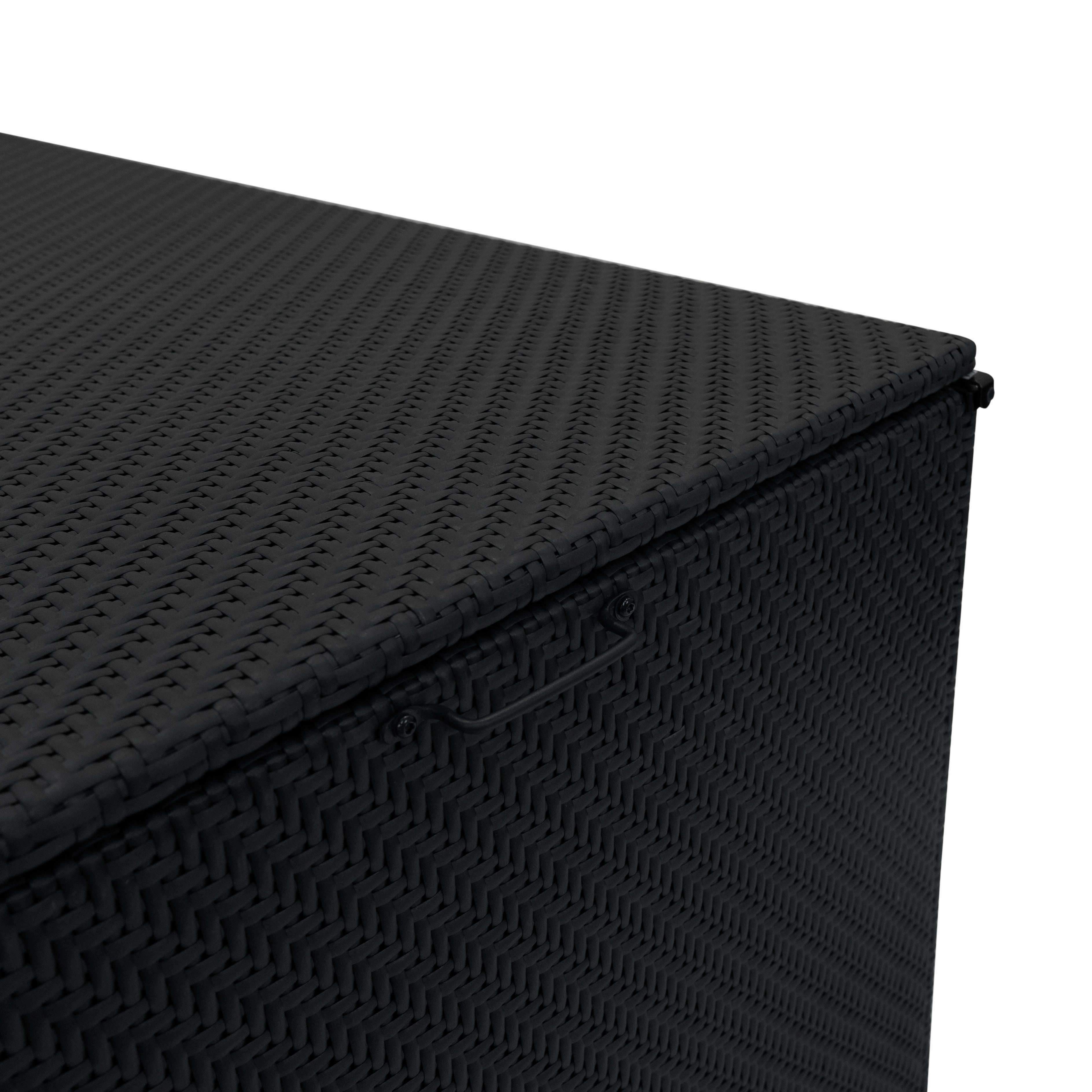 Rattan Cushion Storage Box 996L - Black