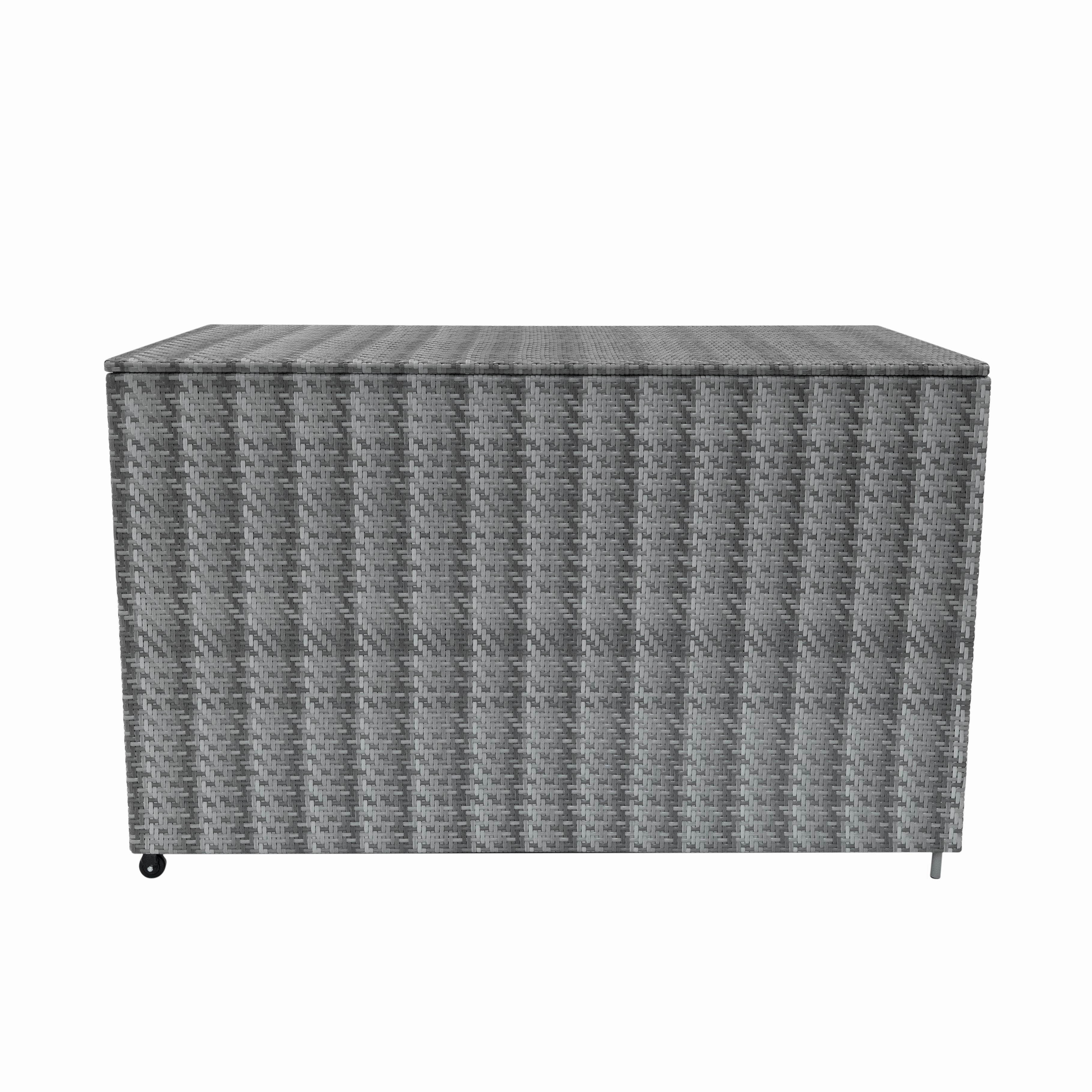 Rattan Cushion Storage Box 996L - Grey