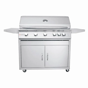 RCS Premier 40" L Freestanding Grill with LED Lights RJC40AL CK professional outdoor BBQ grill set
