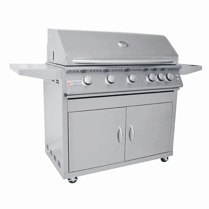 RCS Premier 40" L Freestanding Grill with LED Lights RJC40AL CK