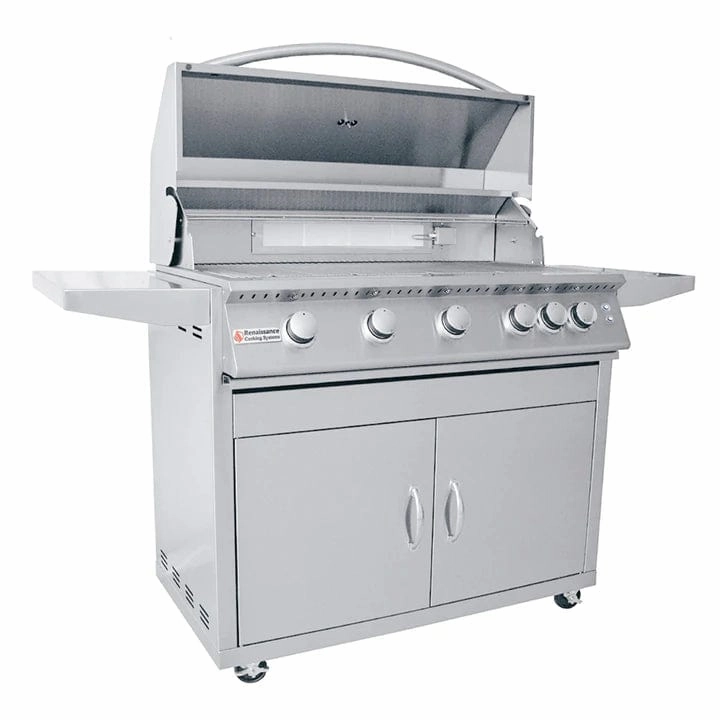 RCS Premier 40" L Freestanding Grill with LED Lights RJC40AL CK