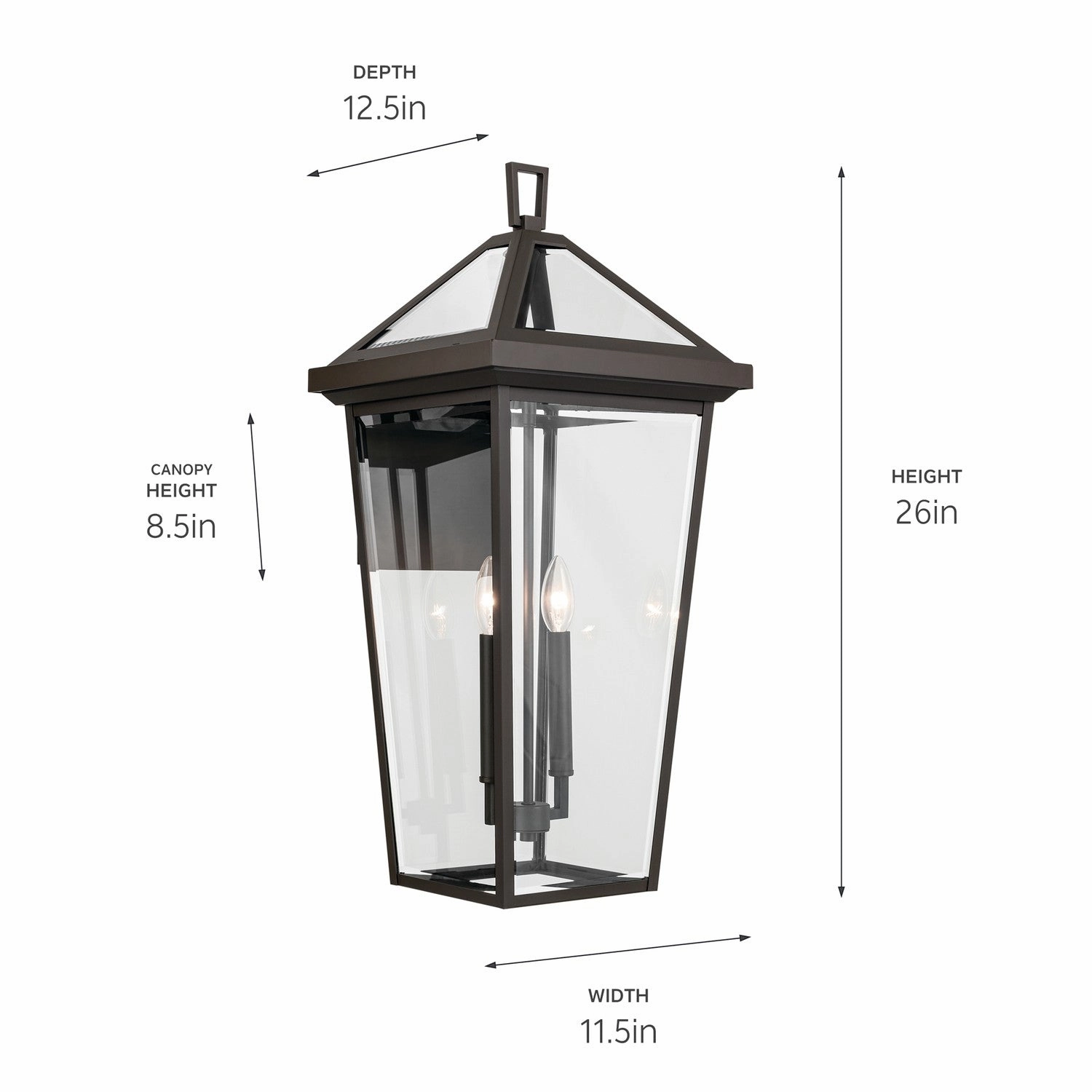 Regence Two Light Outdoor Wall Mount Olde Bronze