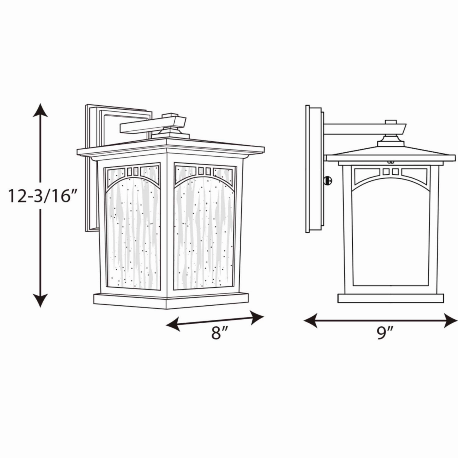 Residence One Light Wall Lantern Antique Bronze