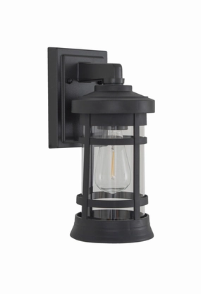 Resilience Lanterns One Light Outdoor Lantern Textured BlackOutdoor wall sconces with motion sensor