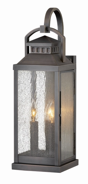Revere LED Outdoor Lantern Blackened BrassOutdoor wall sconces with motion sensor
