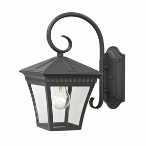 Ridgewood One Light Wall Sconce Matte Textured BlackOutdoor wall sconces with motion sensor