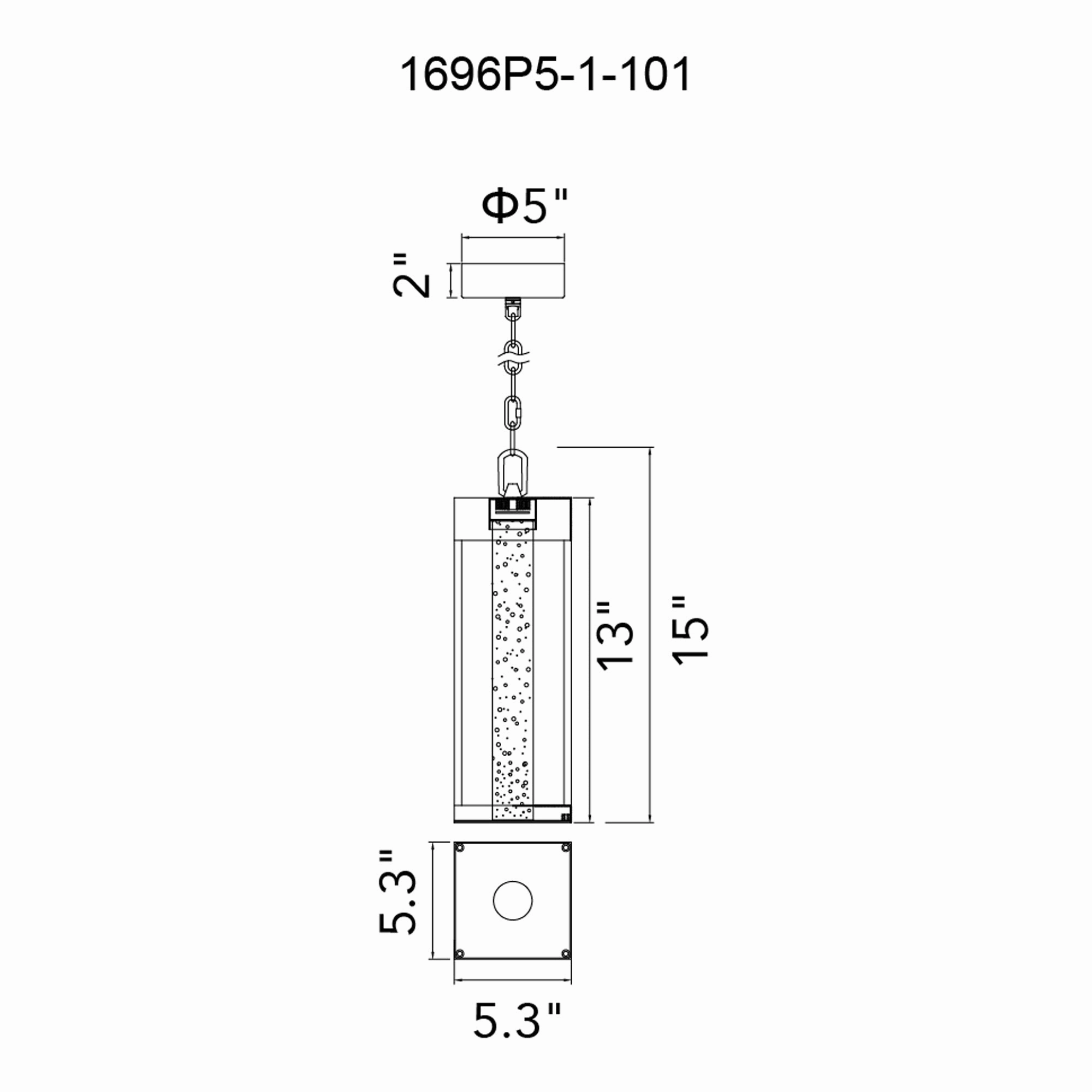 Rochester LED Integrated Outdoor Pendant