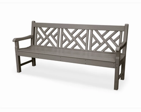 Rockford 72" Chippendale Benchoutdoor patio dining furniture set