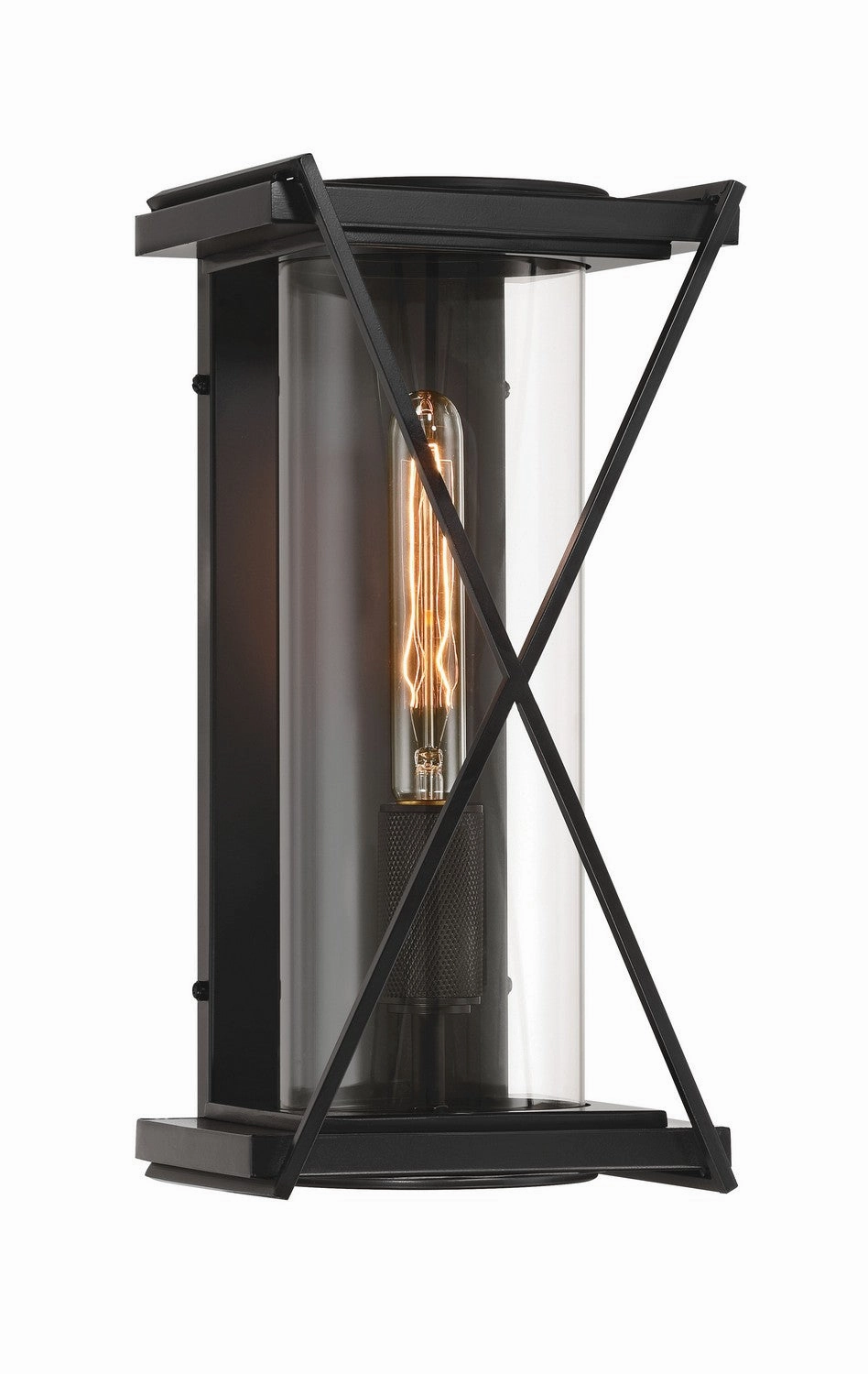 Rockhill One Light Outdoor Wall Sconce Dark Matte Black