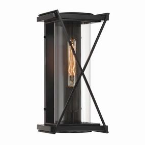 Rockhill One Light Outdoor Wall Sconce Dark Matte BlackOutdoor wall sconces with motion sensor