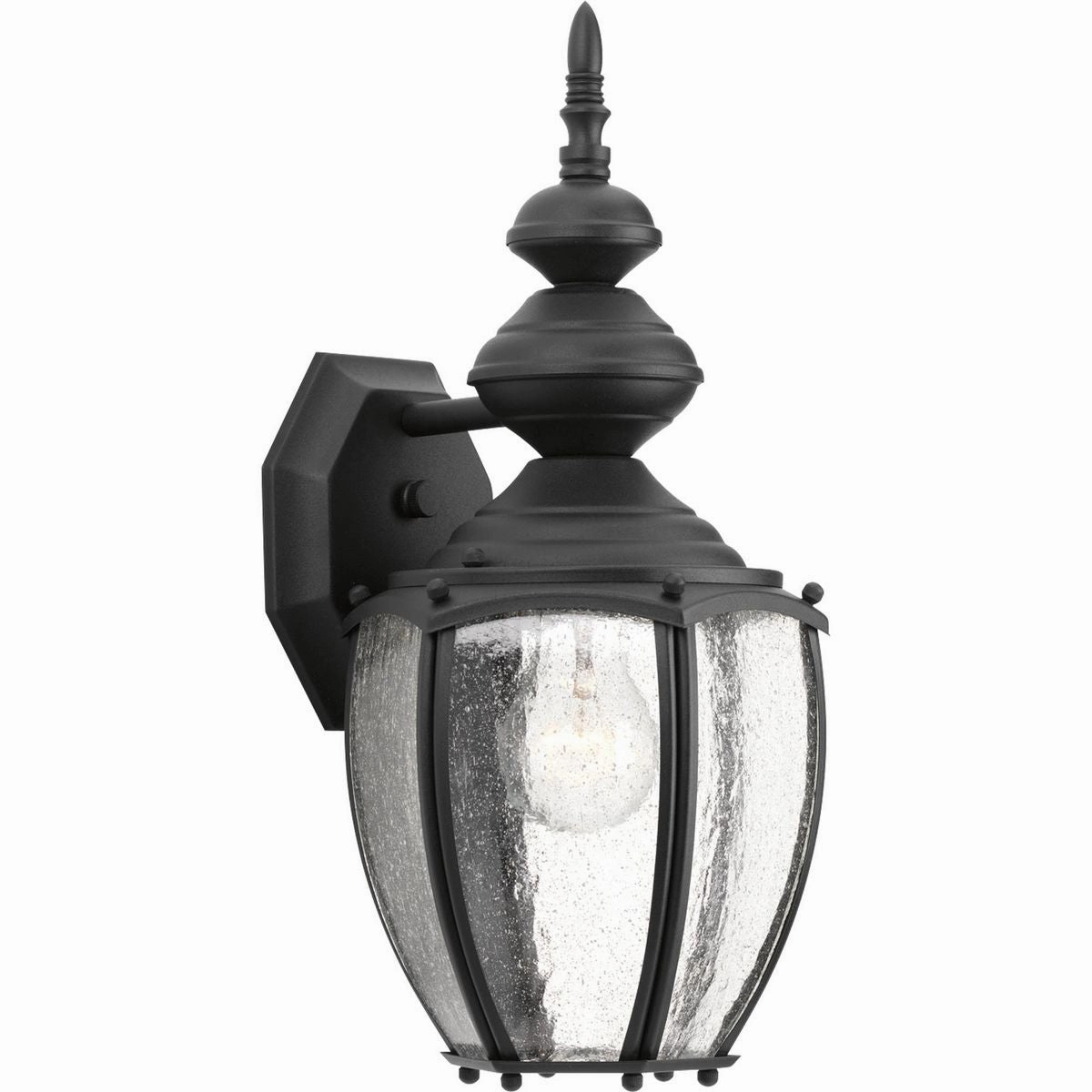 Roman Coach One Light Wall Lantern Black