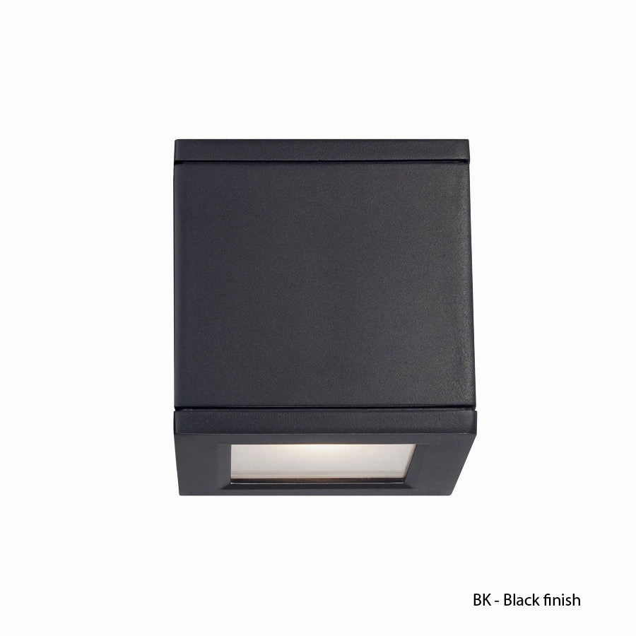 Rubix LED Wall Light BlackOutdoor wall sconces with motion sensor