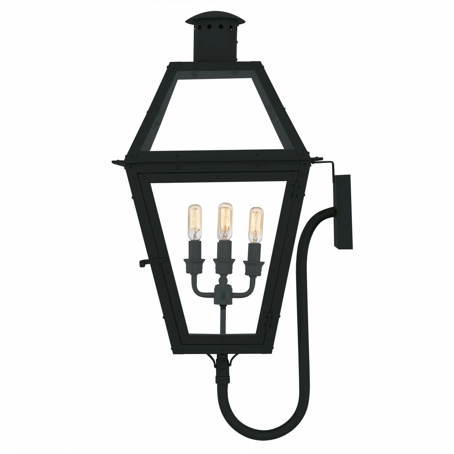Rue De Royal Four Light Outdoor Wall Lantern Earth Black