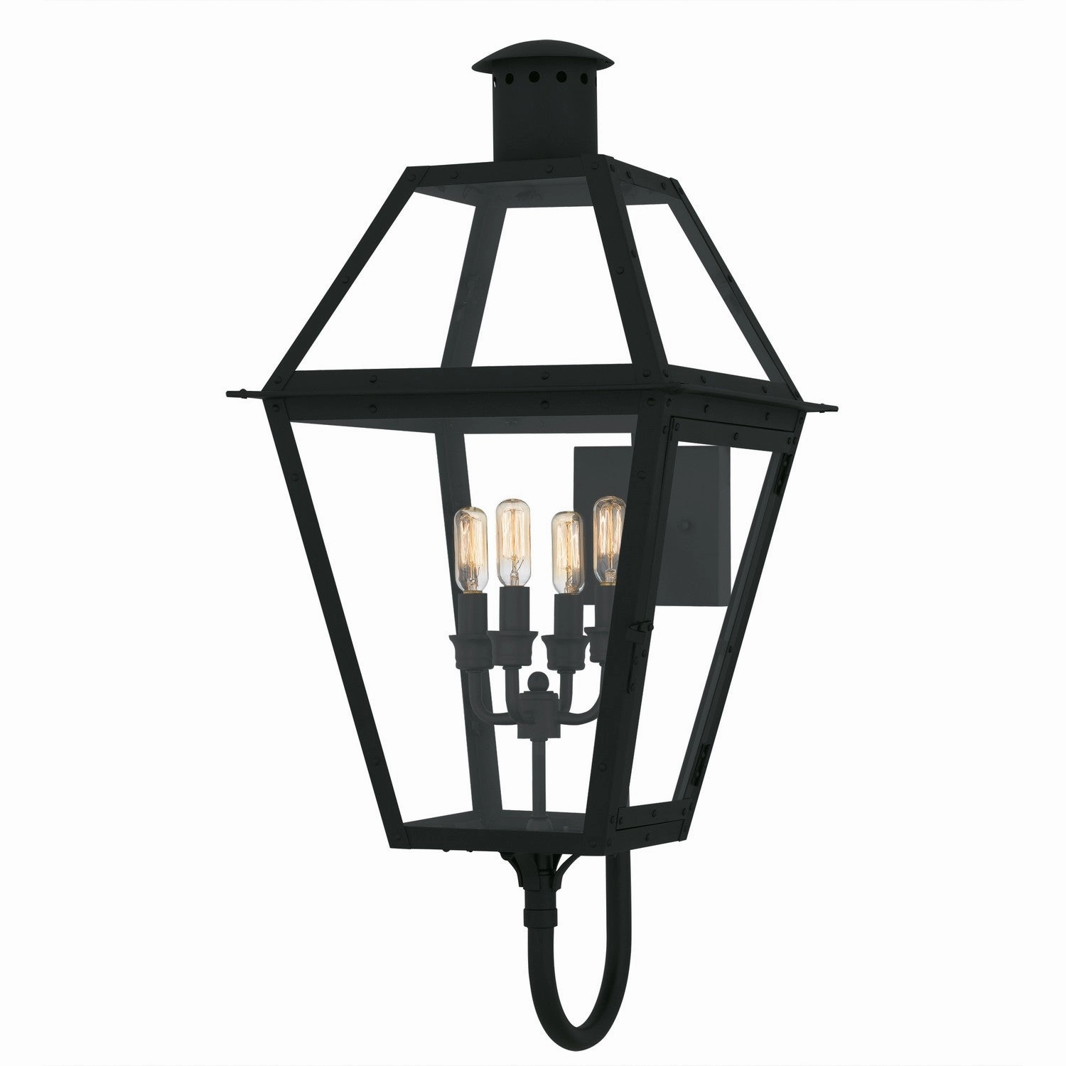 Rue De Royal Four Light Outdoor Wall Lantern Earth BlackOutdoor wall sconces with motion sensor