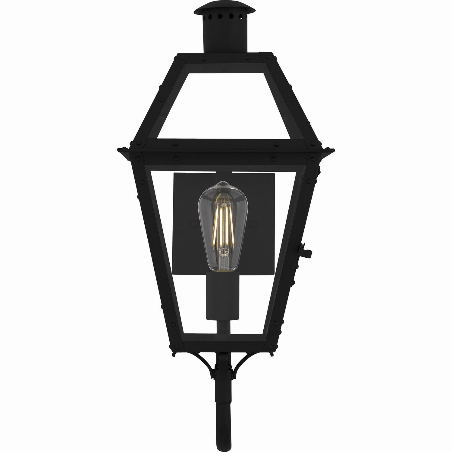 Rue De Royal One Light Outdoor Wall Lantern Earth Black
