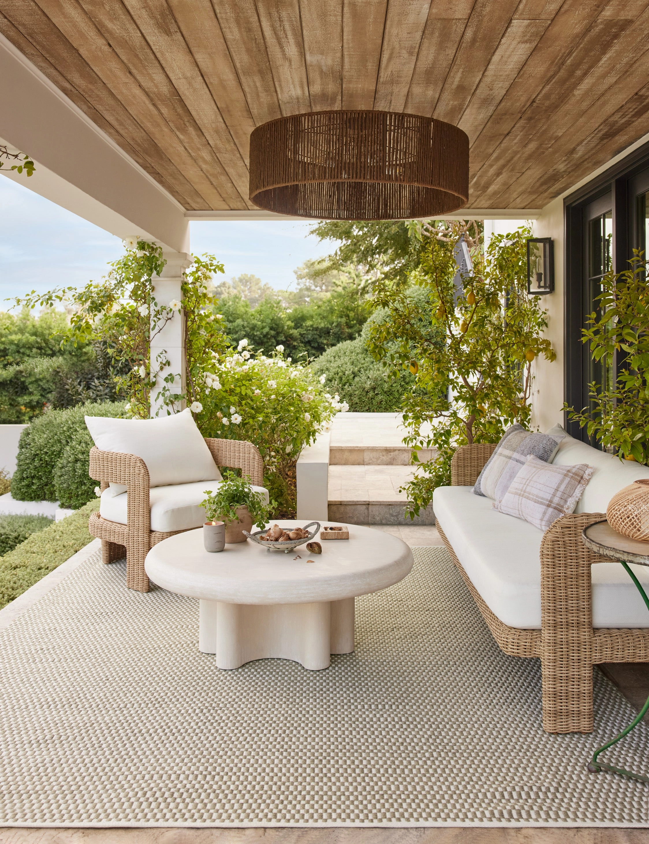 Ruiz Indoor / Outdoor Round Coffee Table