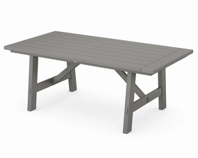 Rustic Farmhouse 39" x 75" Dining Tableoutdoor table for balcony or garden