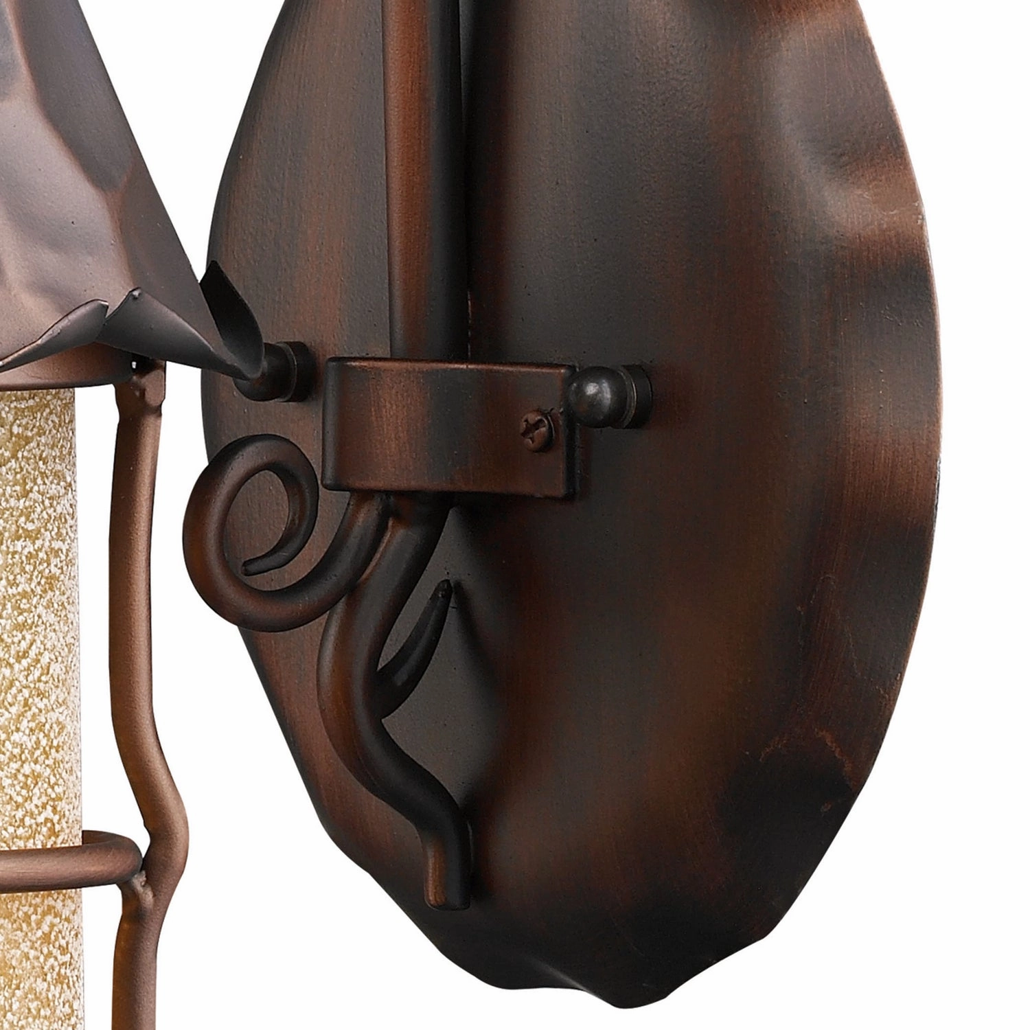 Rustica One Light Outdoor Wall Sconce Antique Copper