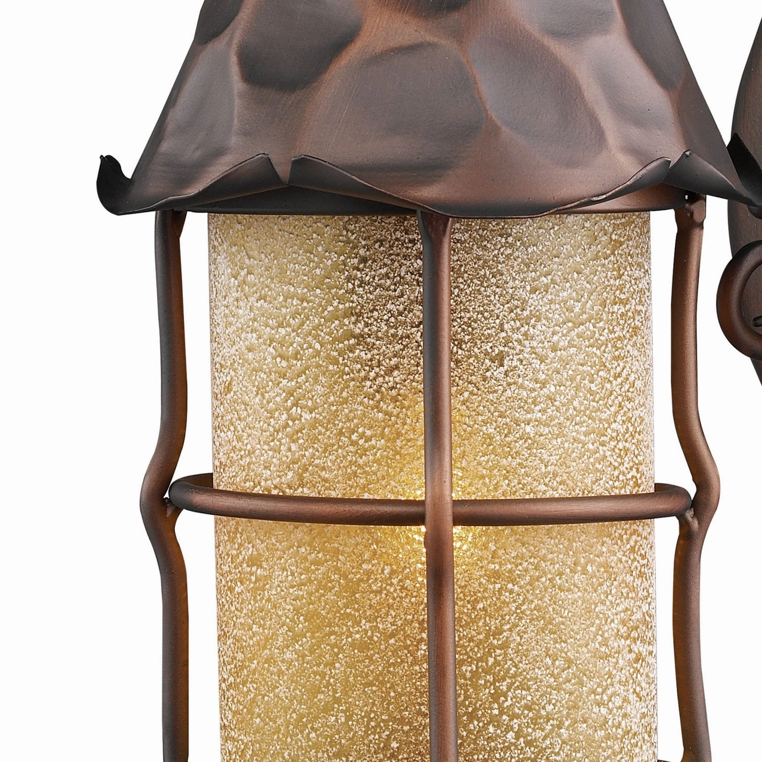Rustica One Light Outdoor Wall Sconce Antique Copper