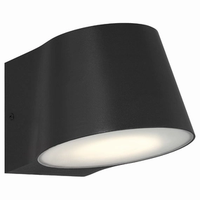 Ry LED Outdoor Wall Mount BlackOutdoor wall sconces with motion sensor